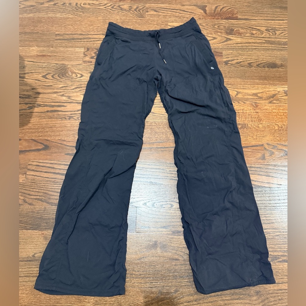 Lululemon Dance Studio Pants. Drawstring boot cut. Size 8. Black. Drawstring.